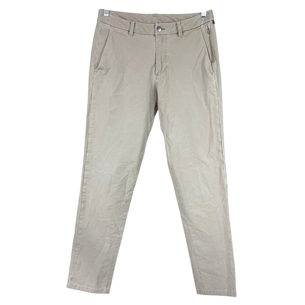 Lululemon Commission Pant Slim Earth Dye Tan Men's Size 31 x 30 EUC